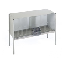 Copele "Europa" 2 compartment Pigeon Cage w/Legs, Solid Back